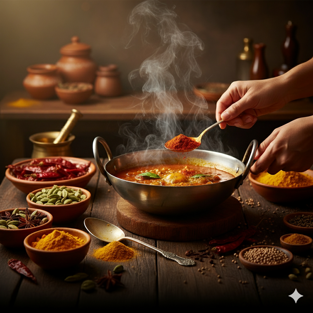 Organic turmeric and masalas